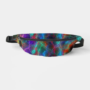 Colourful Rainbow Lightning  Storm Fanny Pack