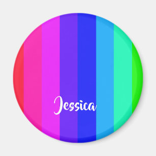 Colourful rainbow lines magnet