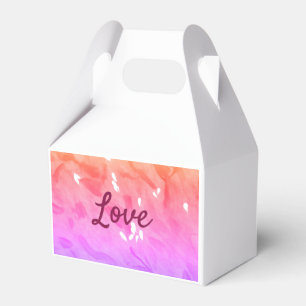 Colourful rainbow love pride lgbtq gay pattern tex favor box