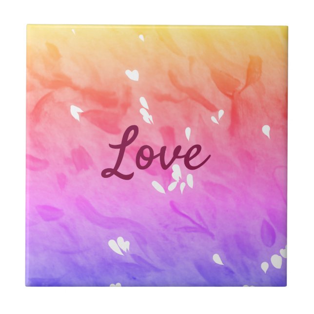 Colourful rainbow love pride lgbtq gay pattern tex tile (Front)