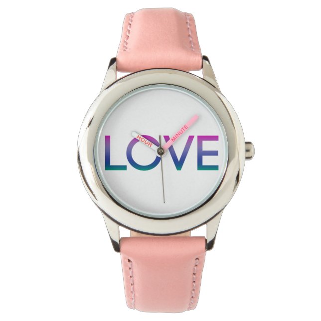 Colourful Rainbow Love Watch (Front)