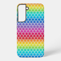 Colourful rainbow mermaid scales
