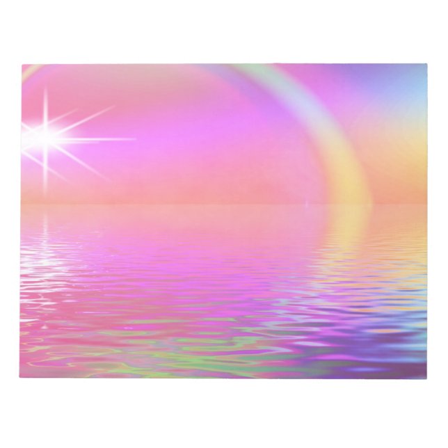 Colourful Rainbow Notepad (Front)