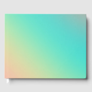 Colourful Rainbow Ombre Gradient Blur Abstract Des Guest Book