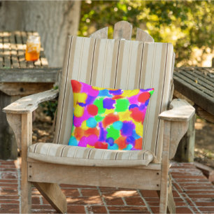 Colourful Rainbow  Outdoor Pillow