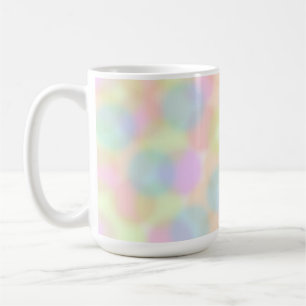 Colourful Rainbow pastel Geometric Circle Pattern Coffee Mug