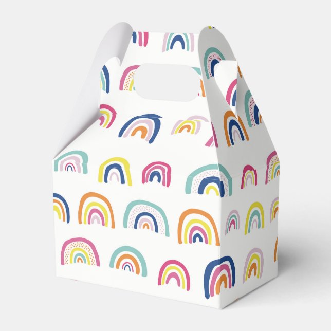 Colourful Rainbow pattern Favor Box (Front Side)