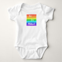 Colourful rainbow personalized Baby Jersey Bodysui