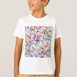 Colourful Rainbow Polka Dot Watercolor T-Shirt