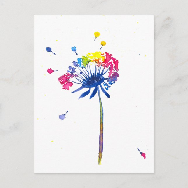 Colourful Rainbow Postcard (Front)