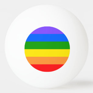 Colourful Rainbow Pride Ping Pong Ball