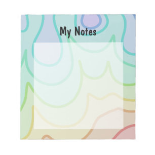 Colourful Rainbow Pride Wiggle Notepad