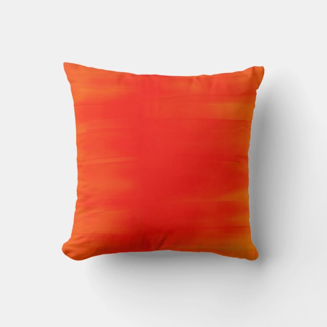 Colourful Rainbow Retro Funky Painting Abstract Throw Pillow (Front)