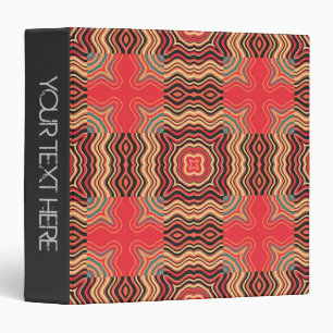 Colourful Rainbow Retro Seamless Pattern Binder