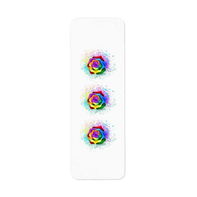Colourful Rainbow Rose (Front)