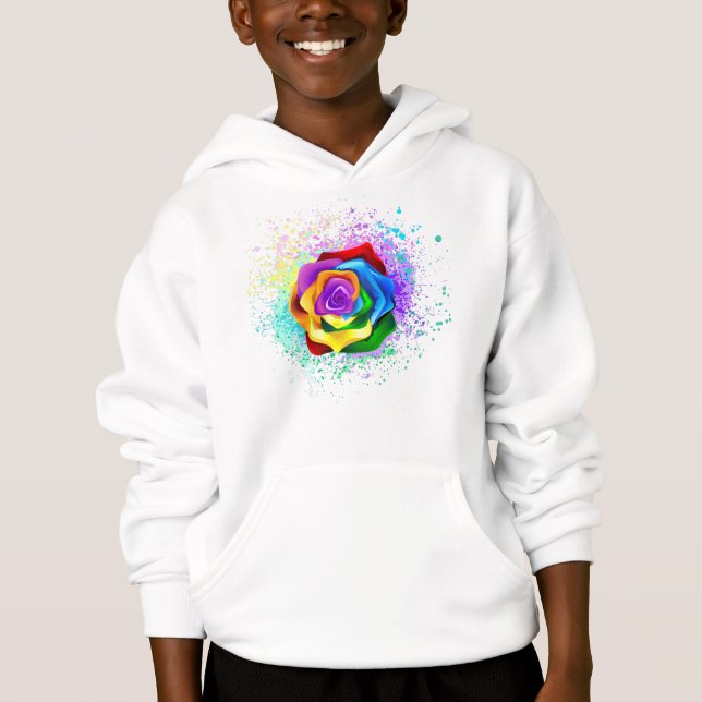Colourful Rainbow Rose (Front)