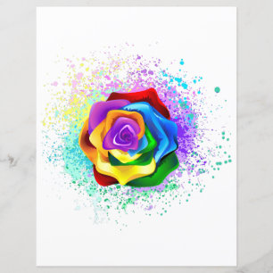 Colourful Rainbow Rose