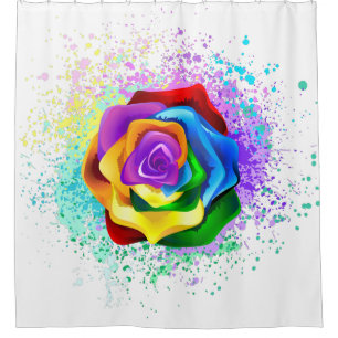 Colourful Rainbow Rose