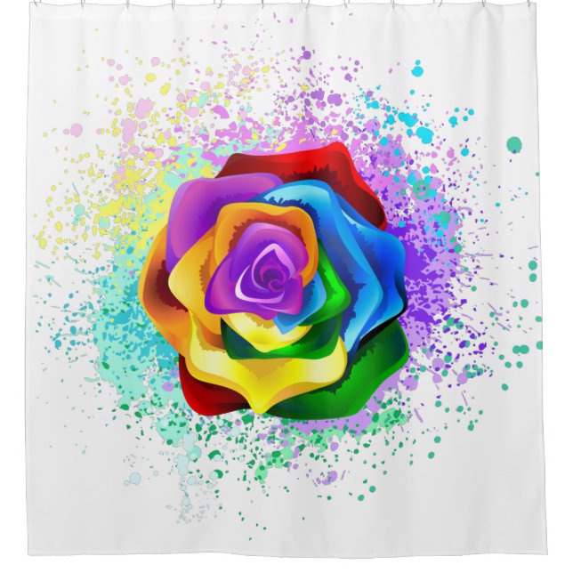 Colourful Rainbow Rose (Front)