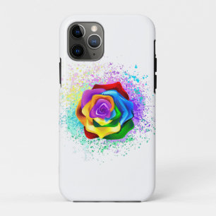 Colourful Rainbow Rose iPhone 11 Pro Case