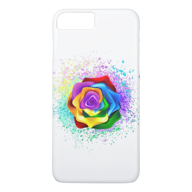Colourful Rainbow Rose Case-Mate iPhone Case (Back)