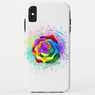 Colourful Rainbow Rose iPhone XS Max Case
