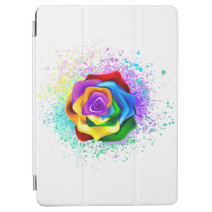 Colourful Rainbow Rose iPad Air Cover