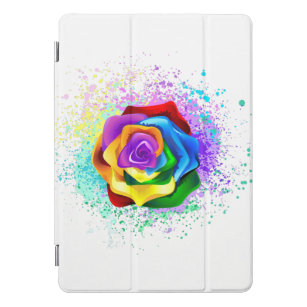 Colourful Rainbow Rose iPad Pro Cover