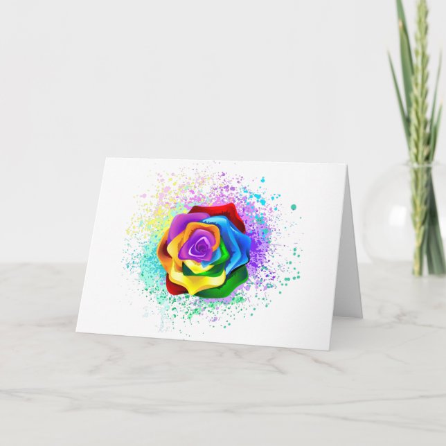 Colourful Rainbow Rose Program (Front)