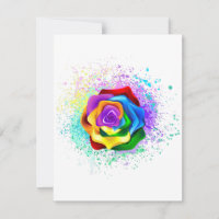 Colourful Rainbow Rose