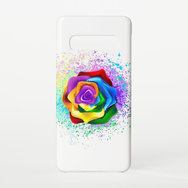 Colourful Rainbow Rose Samsung Galaxy Case (Back)