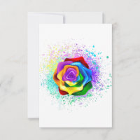 Colourful Rainbow Rose