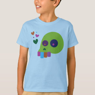 Colourful Rainbow Skull T-Shirt