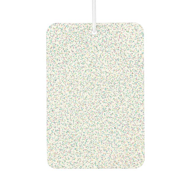 Colourful Rainbow Speckled Dots Air Freshener (Front)