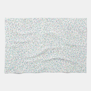 Colourful Rainbow Speckled Dots Kitchen Towel
