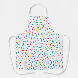 Colourful Rainbow Sprinkles Pattern Apron