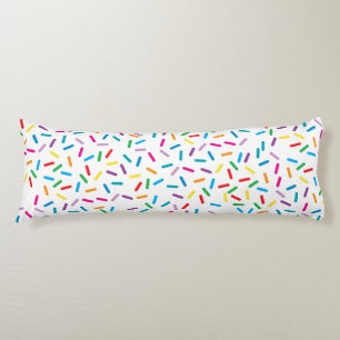 Colourful Rainbow Sprinkles Pattern Body Pillow