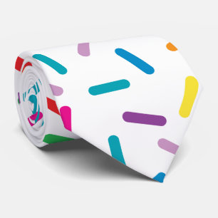 Colourful Rainbow Sprinkles Pattern Tie