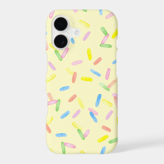 Colourful rainbow sprinkles watercolor