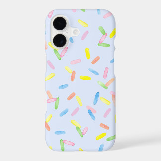 Colourful rainbow sprinkles watercolor