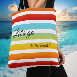 Colourful Rainbow Striped Pattern Bag
