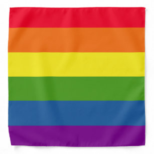 Colourful Rainbow Stripes Bandana