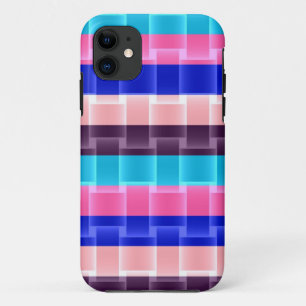 Colourful rainbow stripes modern design iPhone 11 case