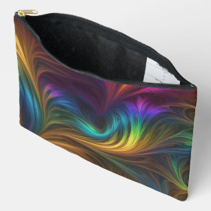 Colourful Rainbow Swirl Accessory Pouch
