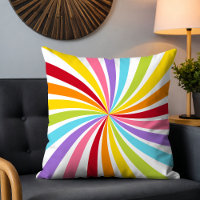 Colourful Rainbow Swirl Modern Room Decor