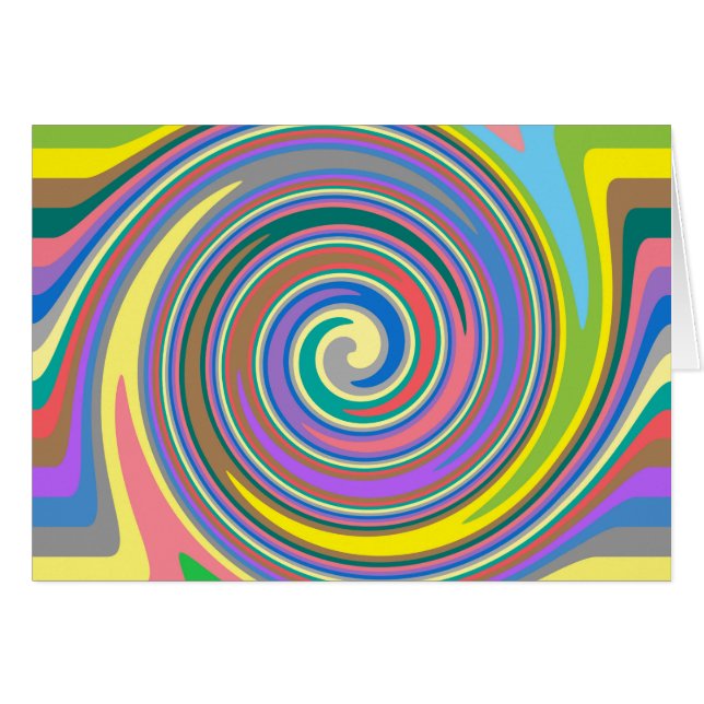 Colourful rainbow swirl pattern (Front Horizontal)