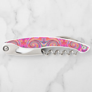 Colourful Rainbow Swirl Retro Abstract Design Corkscrew
