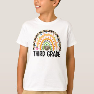 Colourful Rainbow Third Grade T-Shirt