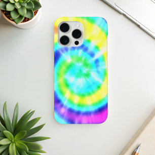 Colourful Rainbow Tie Dye Pattern iPhone 16 Pro Case