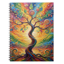Colourful Rainbow Tree Abstract